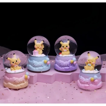 HEYF Pokemon Işıklı Kar Küresi 7 Cm Alk3396