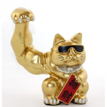 Polyester Şanslı Kedi Figürü Model 3