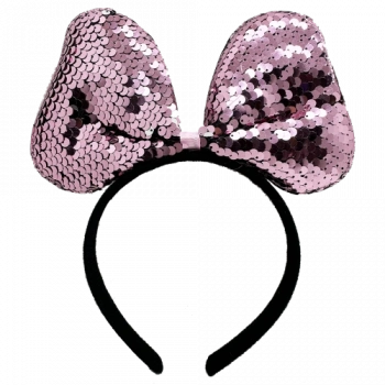 Renk Değiştiren Pullu Fiyonk Parti Tacı Pembe Gümüş