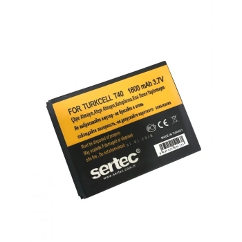 Sertec - Turkcell T-40 Uyumlu Batarya