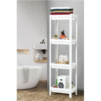 Shelf 3 Katlı  Raf Ünitesi -  Mutfak - Banyo  Depolama Rafı