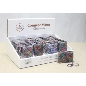 Taşlı El Aynası Anahtarlık Alk3774