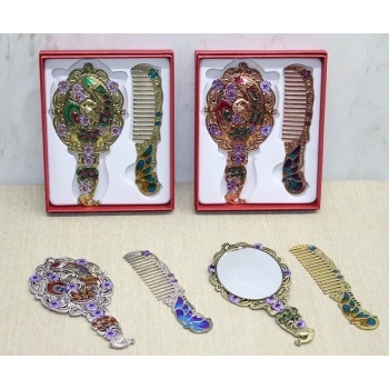 Tavuskuşu Ayna Ve Tarak Seti Küçük Boy Alk4988