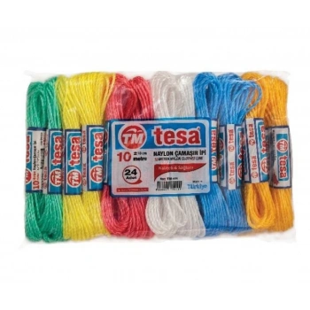 HEYF Temsan 10 Metre Naylon Çamaşır İpi 24lü