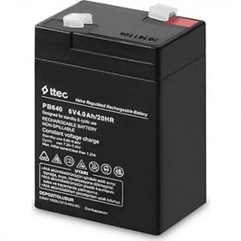 Ttec 6v 4 Ah Kuru Bakımsız Akü