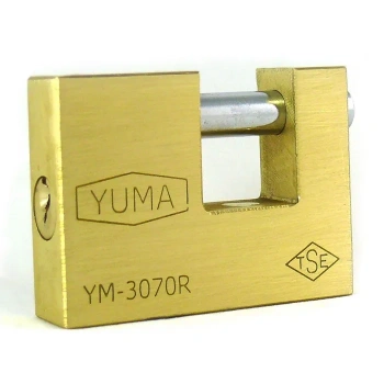 Yuma Kayar Milli Pirinç Asma Kilit 80mm