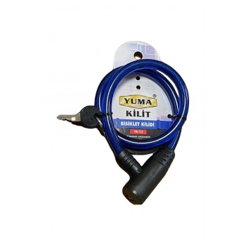 HEYF Yuma Ym-733 Mavi 65 Cm Bisiklet Kilidi