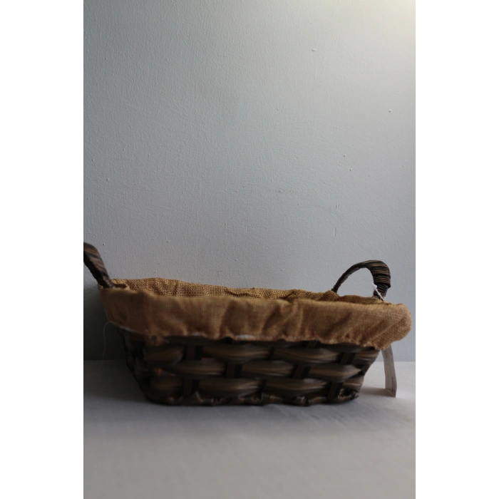 heyf Clk Kare Kumaslı Hasır Sepet 22*8 1046