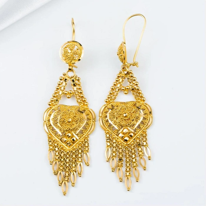 22 Ayar Hanedan   Altın Küpe