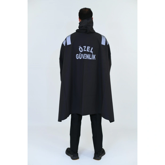 Reflektörlü, Özel Güvenlik Yağmurluk, Panço,