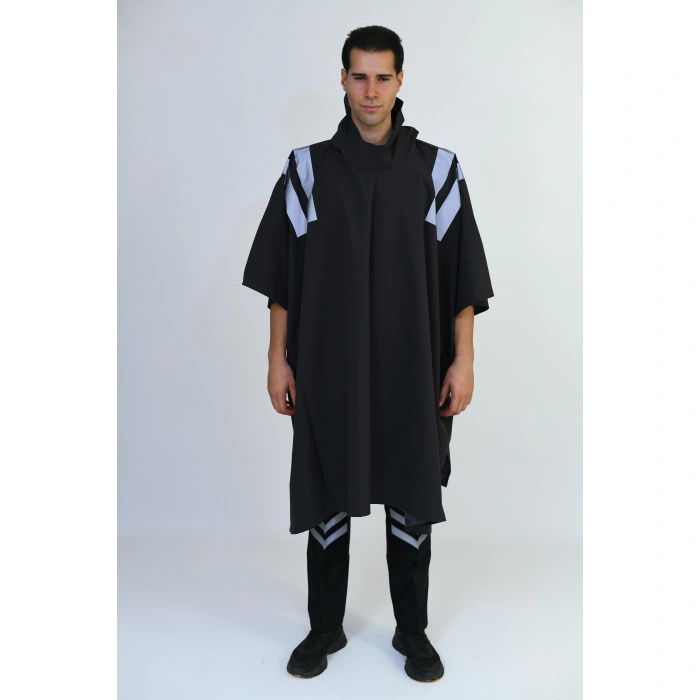 Reflektörlü, Özel Güvenlik Yağmurluk, Panço,