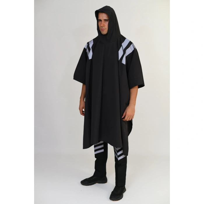 Reflektörlü, Özel Güvenlik Yağmurluk, Panço,