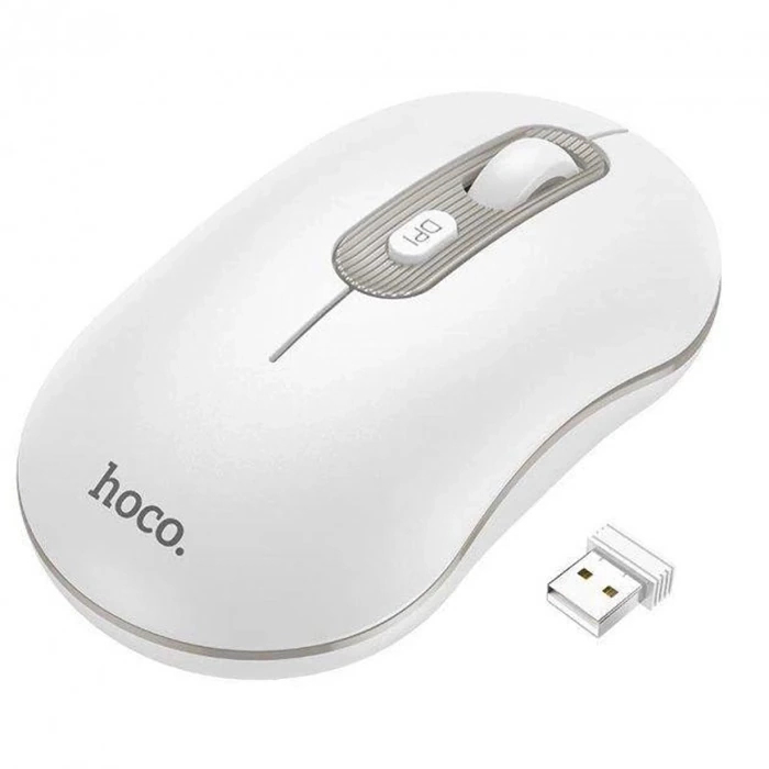 Buti̇k Hoco Gm21 Plati̇ni̇um 1600Dpi̇ 2.4G Bluetooth Kablosuz Opti̇k Mouse-(5775)