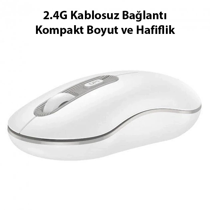 Buti̇k Hoco Gm21 Plati̇ni̇um 1600Dpi̇ 2.4G Bluetooth Kablosuz Opti̇k Mouse-(5775)