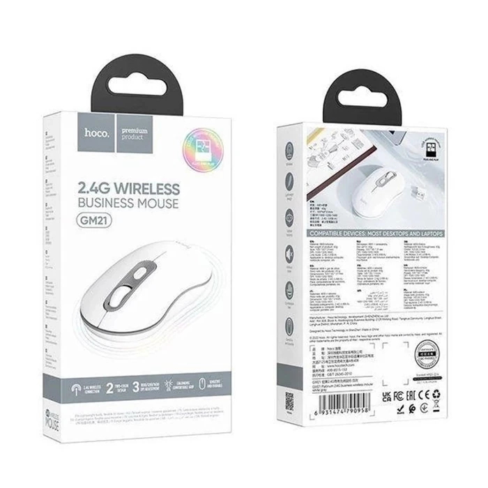 Buti̇k Hoco Gm21 Plati̇ni̇um 1600Dpi̇ 2.4G Bluetooth Kablosuz Opti̇k Mouse-(5775)