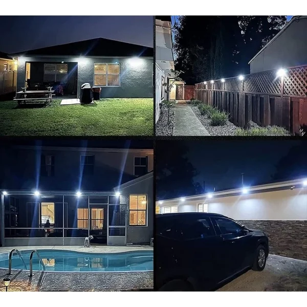 100 Led Dış Mekan Solar Aydınlatma Fotoselli Solar Lamba Hareket Sensörlü