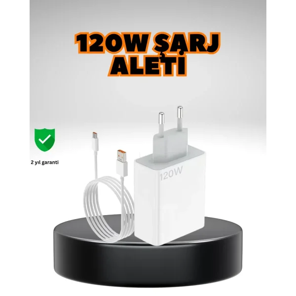 120 Watt Ultra Hızlı Şarj Seti Realme 7 8 9 Pro Uyumlu