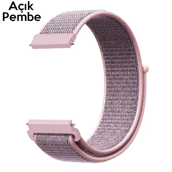 22MM Gear S3 Watch 4 -Gt2 GT2E 46MM Kayış Kordon Lylon Loop-(5775)