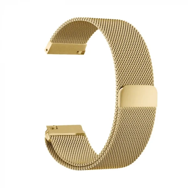 22MM Gear S3 Watch 4 -GT2 GT2E 46MM KayışKordon Metal Milano Loop-(5775)