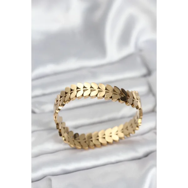 316L Çelik Başak Model Kadın Kelepçe Bileklik