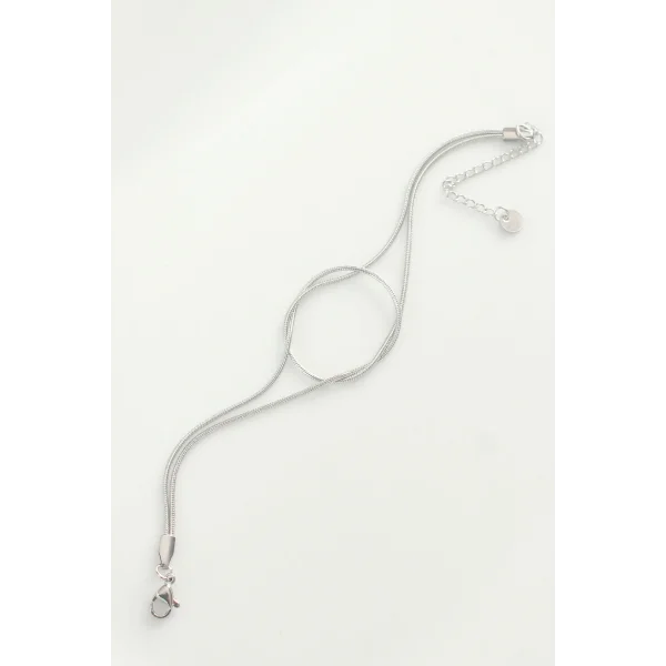 316L Çelik Gümüş Renk Düğüm Model Bileklik