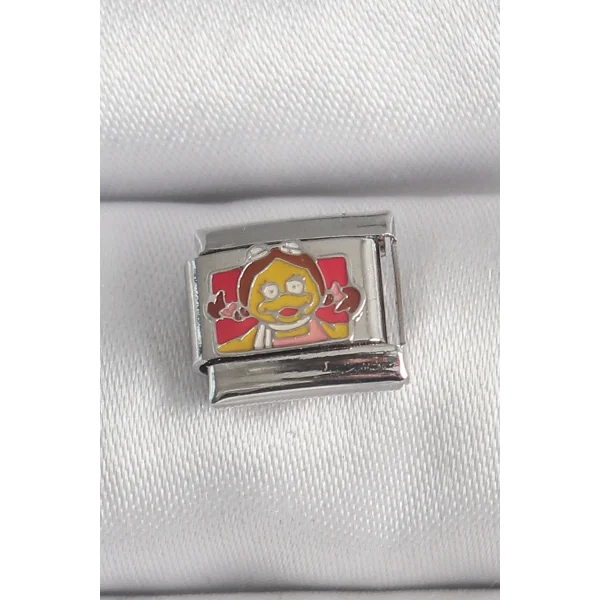 316L Çelik Gümüş Renk Renkli Çocuk İşlemeli Nomination Charm