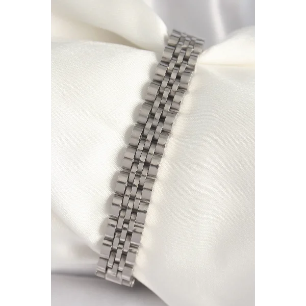316L Çelik Gümüş Renk Zincir Model Erkek Bileklik