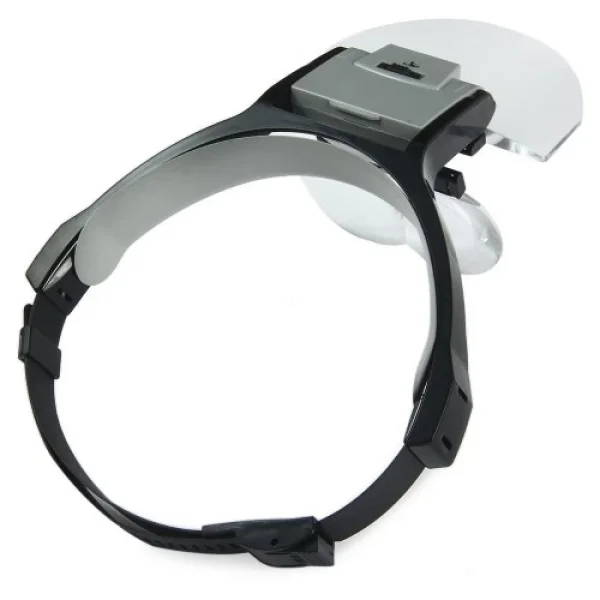 Lens Takmalı 5 Lenslı , Led Lambalı Şapka Tip Büyüteç