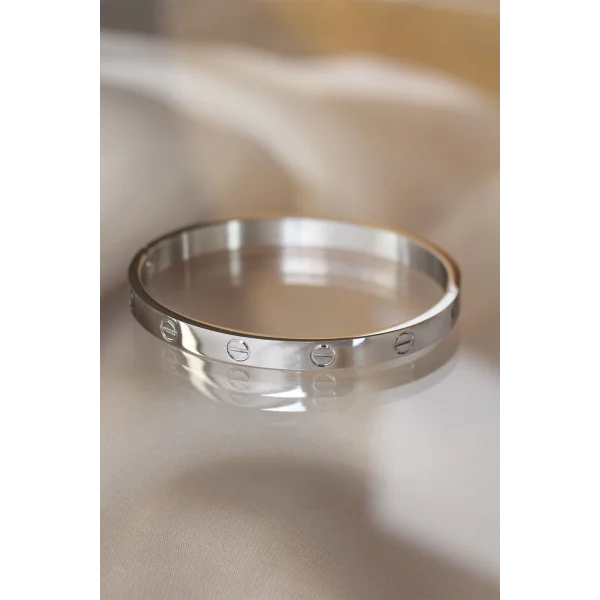 316L Çelik Silver Renk Bilezik