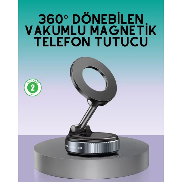 360 Derece Ayarlanabilir Manyetik Araç Telefon Standı