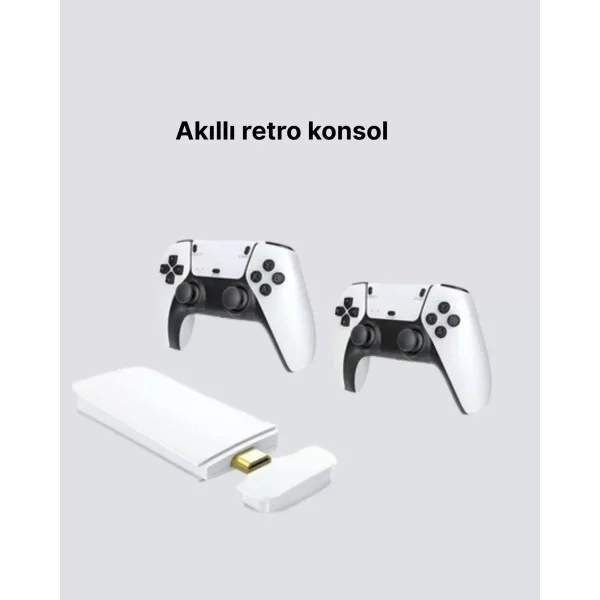3D ve 4K Görüntü Kaliteli Çok Oyunculu Retro Oyun Konsolu