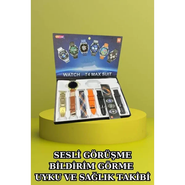 3.Nesil TWS Bluetooth Kulaklık Bluetooth Bağlantılı Akıllı Saat Amoled Ekran Plastik Hasır Kordon