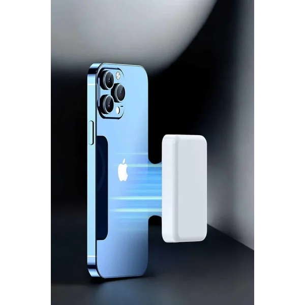5000 Mah İOS Uyumlu Magsafe Kablosuz Şarj Hızlı Şarj Desteği