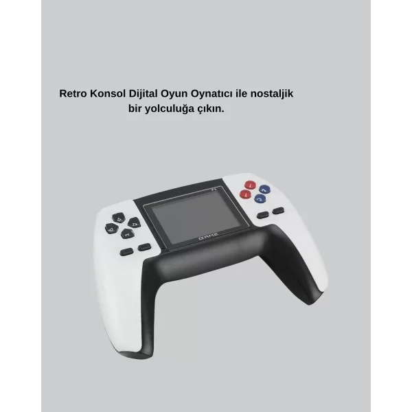 520 Klasik Oyunlu P5™ ControllerView Retro Konsol – Şarjlı  Ergonomik Tasarım