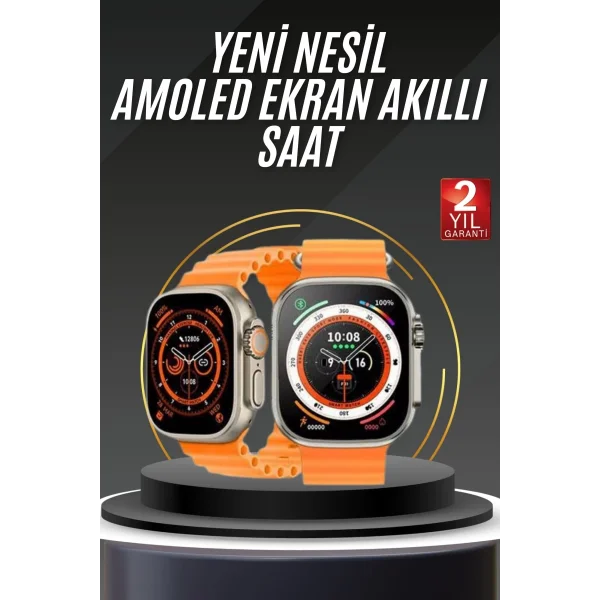 Akıllı Saat Android ve İOS Uyumlu 49 MM NFC Özelliği GPS Takibi
