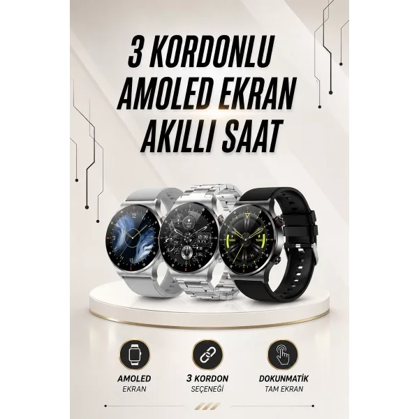 Akıllı Saat Arama Cevaplama Müzik Dinleme GPS Takibi