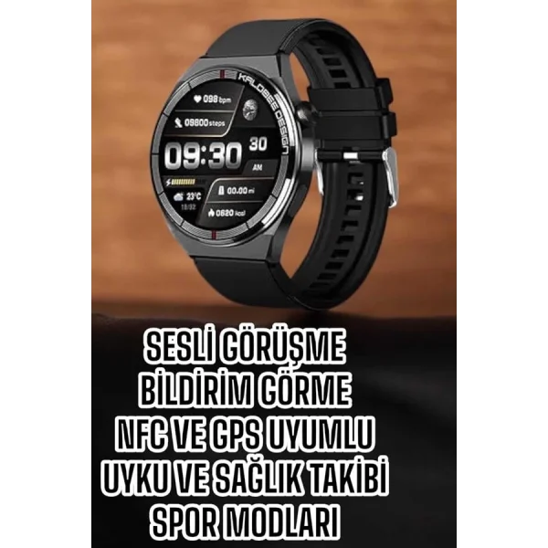 Akıllı Saat Bluetooth Bağlantılı Amoled Ekran Uyku ve Sağlık Takibi