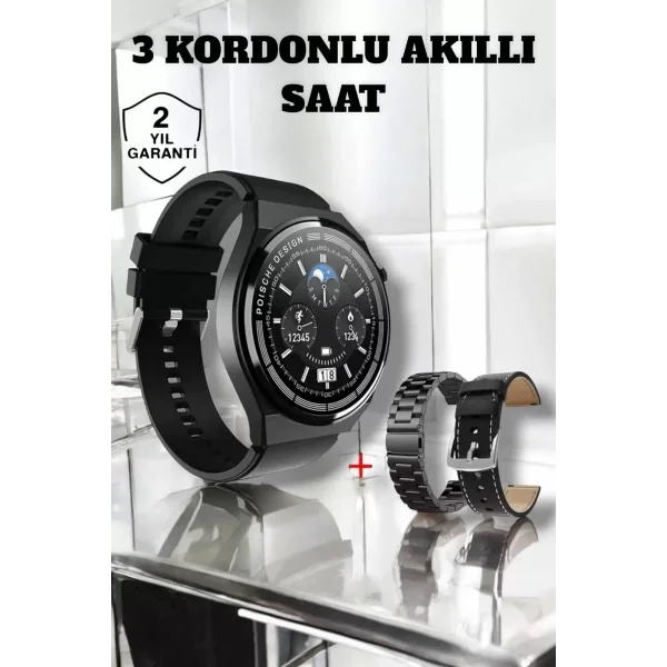 Akıllı Saat Uyku Ve Sağlık Takibi Bildirim Görme Arama Cevaplama