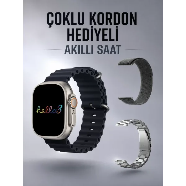 Akıllı Saat Yeni Nesil Bluetooth Bağlantılı Uyku Sağlık Takibi GPS Ve NFC Uyumlu