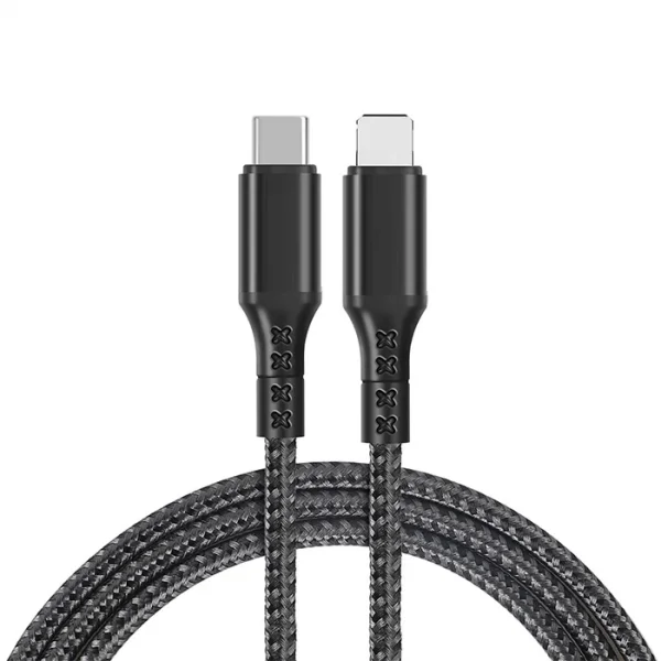 ALLY 1mt 27W Type-C To iPhone Lightning Süper Hızlı Data ve Şarj Kablosu Akım ve Isı Korumalı Halat-(5775)