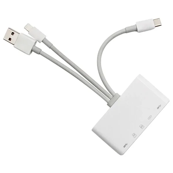 ALLY 3 İN1  İPhone+Usb C+ Usb A Kamera Okuyucu Kart Okuyucu-(5775)
