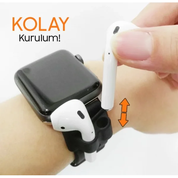 Ally Airpods  Silikon Saat Tutucu-(5775)