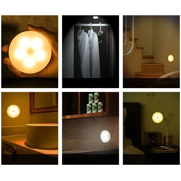 ALLY Akıllı Led Sensorlu Otomatik Usb Şarj Edilebilir Gece Lambası Led-(5775)