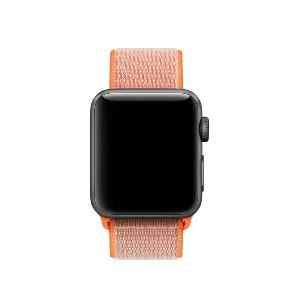 Ally Apple Watch 7-8 41mm 6-5-4 40mm Nylon Loop Spor Kayış Kordon 3-2-1 38mm-(5775)