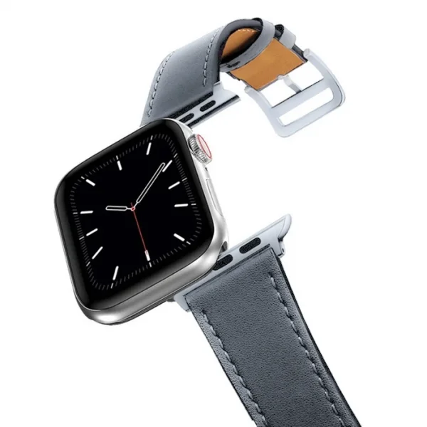 Ally Apple Watch 7-8 41mm 6-5-4 40mm Single Coil Deri Kayış Kordon 3-2-1 38mm-(5775)