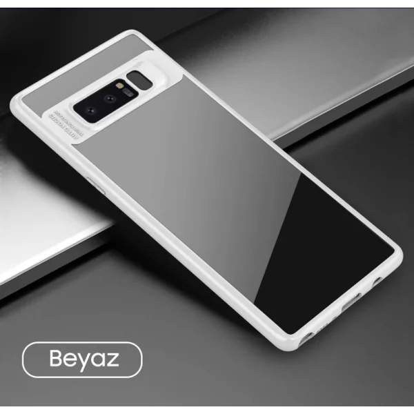 Ally Galaxy Note 8 Darbeya Dayanıklı Şeffaf Silikon Kılıf-(5775)