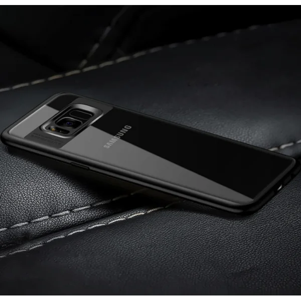 Ally Galaxy Note 8 Darbeya Dayanıklı Şeffaf Silikon Kılıf-(5775)