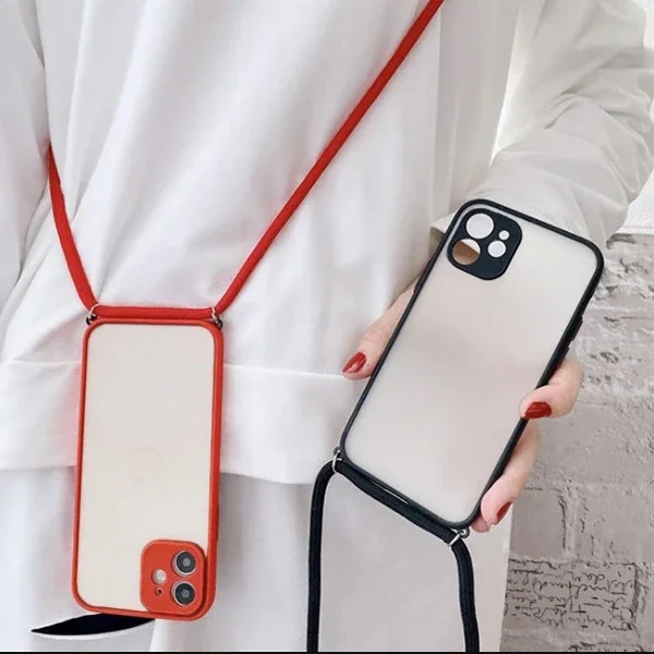 ALLY iPhone 11 6.1 Askılı Koruyucu Silikon Kılıf-(5775)