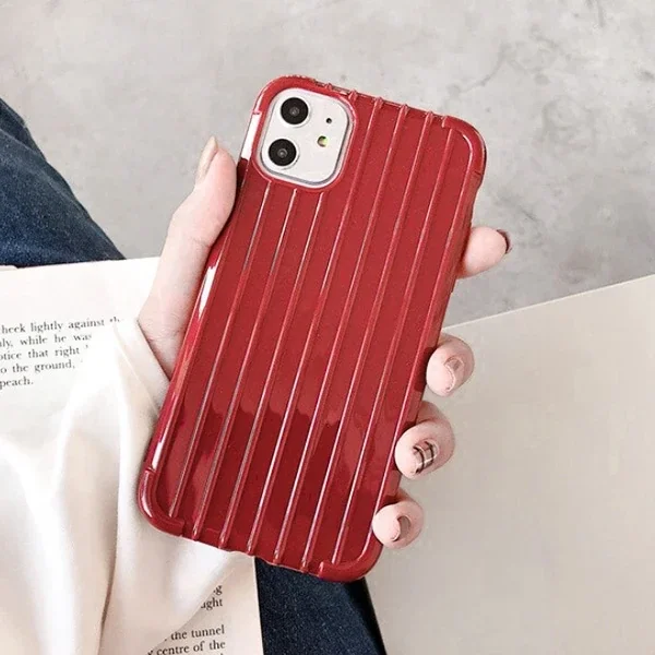 Ally İPhone 11 6.1 İnch Trunk Lines ince Soft Silikon Kılıf-(5775)