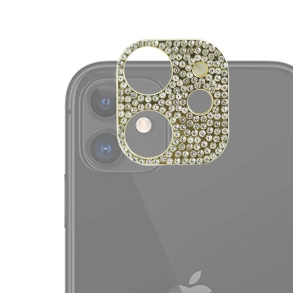 ALLY İPhone 11 Kamera Koruyucu Lens Diamond Taş İşlemeli-(5775)